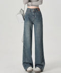 Calça Jeans Dual Wide Leg Cintura Alta