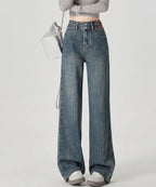 Calça Jeans Dual Wide Leg Cintura Alta
