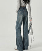 Calça Jeans Dual Wide Leg Cintura Alta