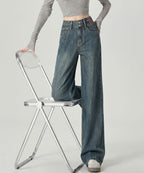 Calça Jeans Dual Wide Leg Cintura Alta