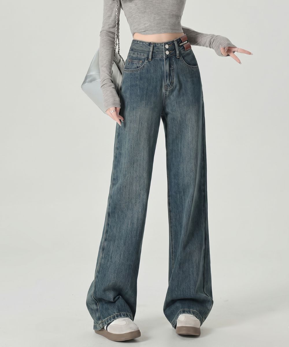 Calça Jeans Dual Wide Leg Cintura Alta