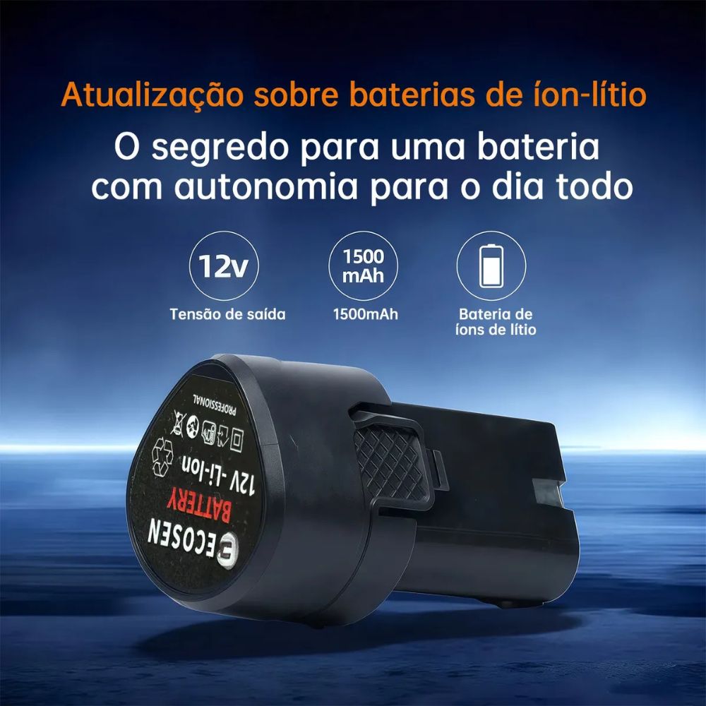 Parafusadeira e Furadeira a Bateria Normatta Ecosen | Potência absoluta para o dia todo